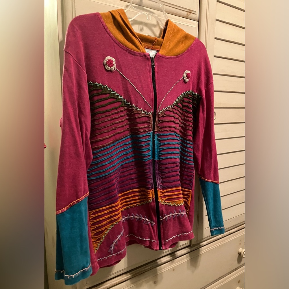 Bohemian hoodie, S/M - Picture 2 of 14